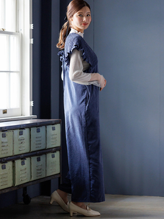 LUDIC PARK(ルディックパーク) |ピーチ起毛シャーリングサロペット