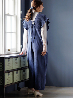 LUDIC PARK(ルディックパーク) |ピーチ起毛シャーリングサロペット