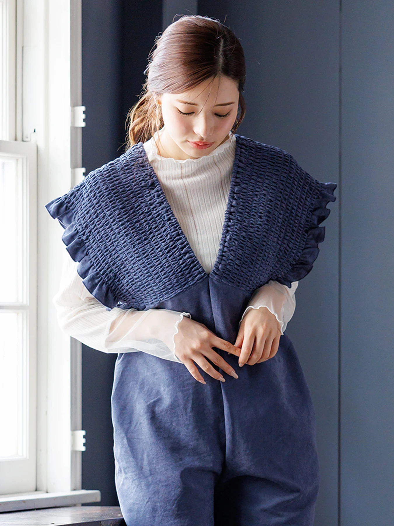 ピーチ起毛シャーリングサロペット / LUDIC PARK（ルディックパーク