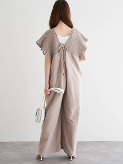 LUDIC PARK(ルディックパーク) |ピーチ起毛シャーリングサロペット