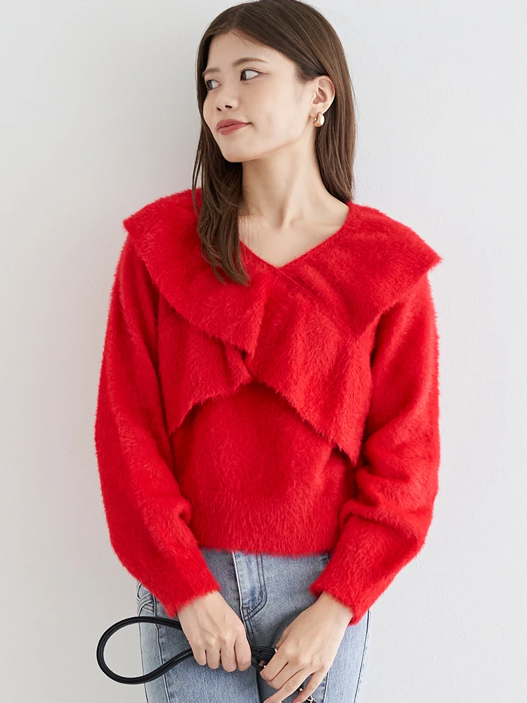 フェザークロスフリルニット / LUDIC PARK（ルディックパーク）の