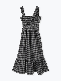 LUDIC PARK(ルディックパーク) |シャーリングワンピース（無地・チェック柄）