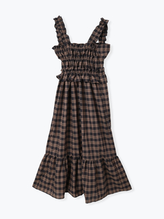 LUDIC PARK(ルディックパーク) |シャーリングワンピース（無地・チェック柄）