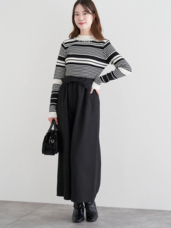 LUDIC PARK(ルディックパーク) |リボンベルトワイドパンツ