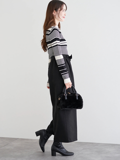 LUDIC PARK(ルディックパーク) |リボンベルトワイドパンツ