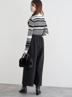 LUDIC PARK(ルディックパーク) |リボンベルトワイドパンツ