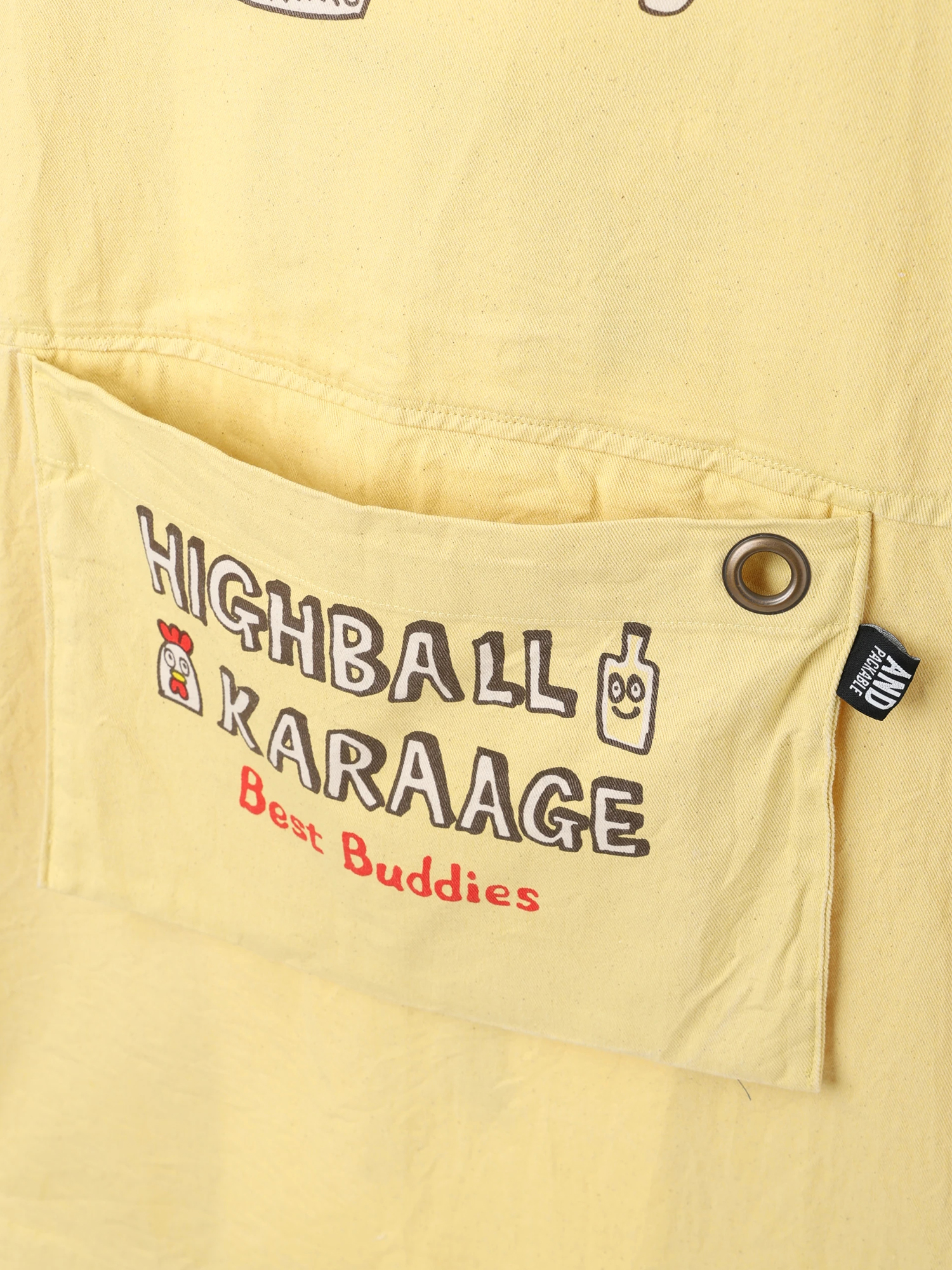 パッカブルエプロン【ハイボール＆から揚げ】 / Hare no hi（ハレノヒ