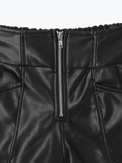 LUDIC PARK(ルディックパーク) |フェイクレザーフロントZIPショートパンツ