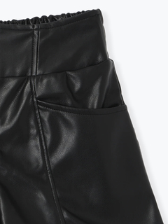 LUDIC PARK(ルディックパーク) |フェイクレザーフロントZIPショートパンツ