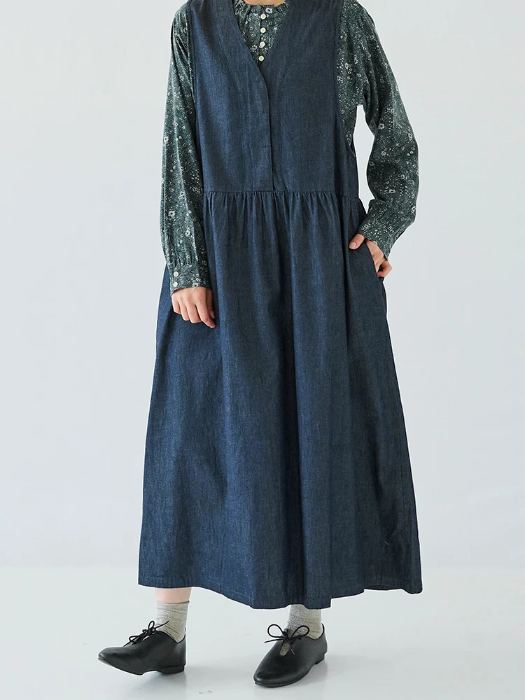 【Aさま】ワッペン ジャンパースカート ロングワンピース Dark Angel ワンピース ジャンパースカート 秋冬 ポケット付き