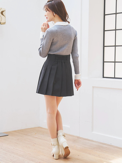 LUDIC PARK(ルディックパーク) |襟袖シャギーニットプルオーバー