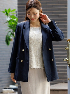 LUDIC PARK(ルディックパーク) |ゴールドボタンダブルテーラージャケット