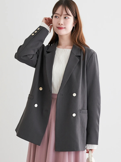 LUDIC PARK(ルディックパーク) |ゴールドボタンダブルテーラージャケット