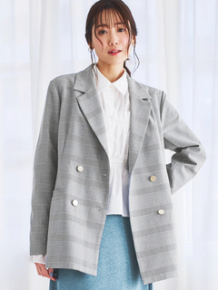 LUDIC PARK(ルディックパーク) |ゴールドボタンダブルテーラージャケット