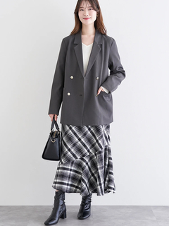 LUDIC PARK(ルディックパーク) |ゴールドボタンダブルテーラージャケット