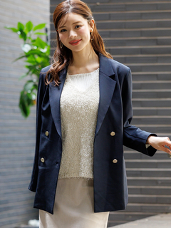 LUDIC PARK(ルディックパーク) |ゴールドボタンダブルテーラージャケット