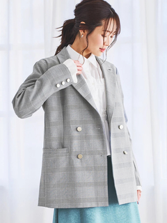 LUDIC PARK(ルディックパーク) |ゴールドボタンダブルテーラージャケット