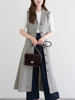 LUDIC PARK(ルディックパーク) |ノースリーブトレンチジレワンピース