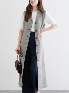 LUDIC PARK(ルディックパーク) |ノースリーブトレンチジレワンピース