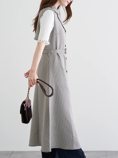 LUDIC PARK(ルディックパーク) |ノースリーブトレンチジレワンピース