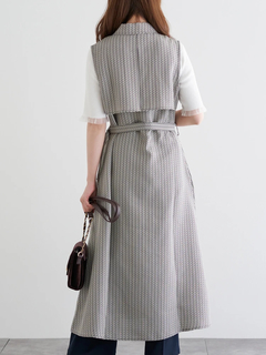 LUDIC PARK(ルディックパーク) |ノースリーブトレンチジレワンピース