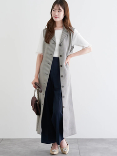LUDIC PARK(ルディックパーク) |ノースリーブトレンチジレワンピース