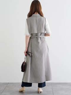 LUDIC PARK(ルディックパーク) |ノースリーブトレンチジレワンピース