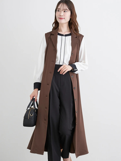 LUDIC PARK(ルディックパーク) |ノースリーブトレンチジレワンピース