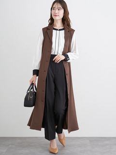 LUDIC PARK(ルディックパーク) |ノースリーブトレンチジレワンピース