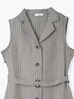 LUDIC PARK(ルディックパーク) |ノースリーブトレンチジレワンピース