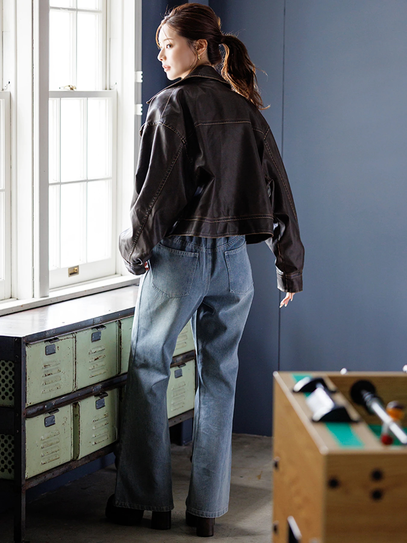 合皮ライダースジャケット / LUDIC PARK（ルディックパーク）の