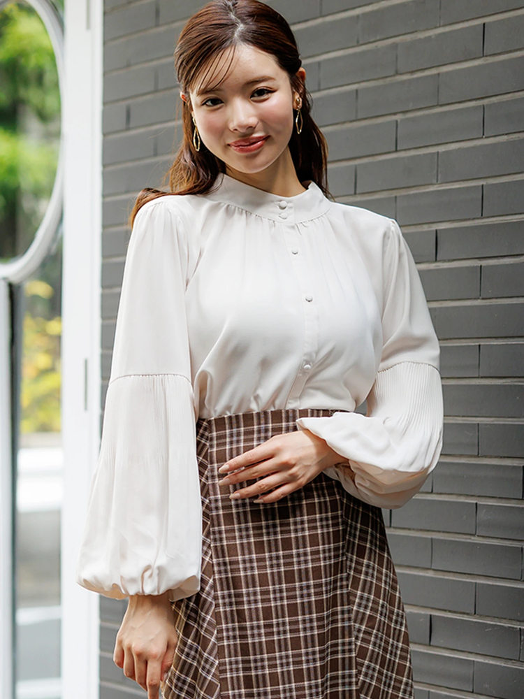 LUDIC PARK(ルディックパーク) |【前後2WAY】プリーツブラウス