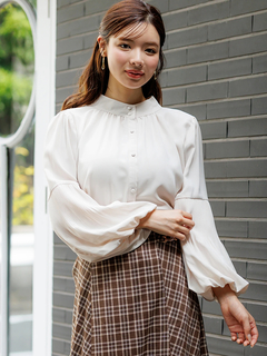 LUDIC PARK(ルディックパーク) |【前後2WAY】プリーツブラウス