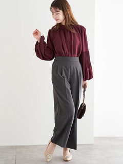 LUDIC PARK(ルディックパーク) |【前後2WAY】プリーツブラウス