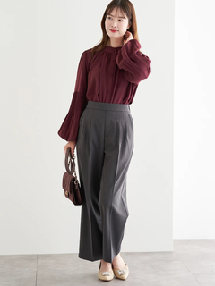 LUDIC PARK(ルディックパーク) |【前後2WAY】プリーツブラウス