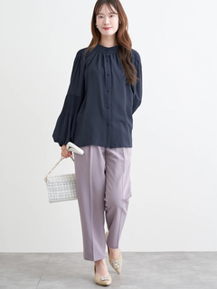 LUDIC PARK(ルディックパーク) |【前後2WAY】プリーツブラウス