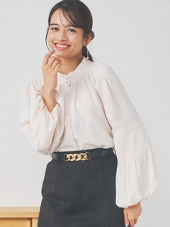LUDIC PARK(ルディックパーク) |【前後2WAY】プリーツブラウス