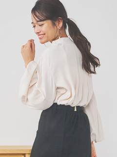 LUDIC PARK(ルディックパーク) |【前後2WAY】プリーツブラウス