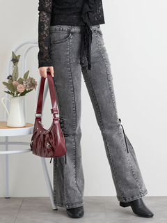 LUDIC PARK(ルディックパーク) |サイドレースアップフレアデニムパンツ