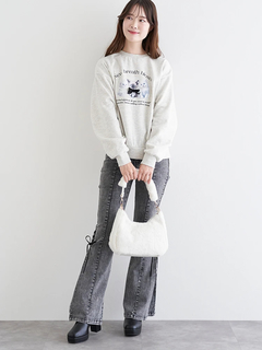 LUDIC PARK(ルディックパーク) |サイドレースアップフレアデニムパンツ