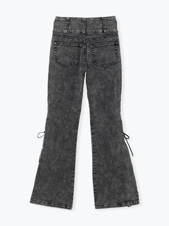 LUDIC PARK(ルディックパーク) |サイドレースアップフレアデニムパンツ