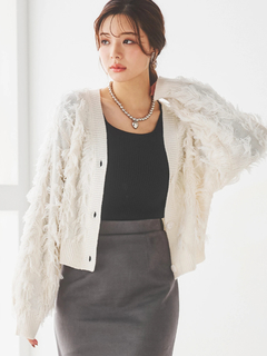 LUDIC PARK(ルディックパーク) |ジグザグフリンジカーディガン