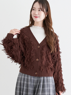 LUDIC PARK(ルディックパーク) |ジグザグフリンジカーディガン