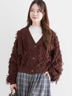 LUDIC PARK(ルディックパーク) |ジグザグフリンジカーディガン