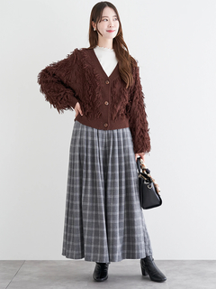 LUDIC PARK(ルディックパーク) |ジグザグフリンジカーディガン