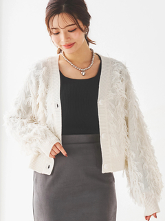 LUDIC PARK(ルディックパーク) |ジグザグフリンジカーディガン