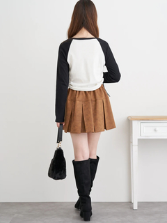 LUDIC PARK(ルディックパーク) |ネコプリント ラグランリブロングTシャツ