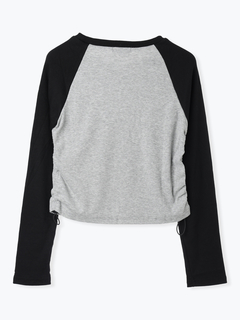 LUDIC PARK(ルディックパーク) |ネコプリント ラグランリブロングTシャツ