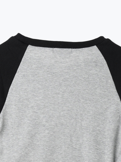 LUDIC PARK(ルディックパーク) |ネコプリント ラグランリブロングTシャツ