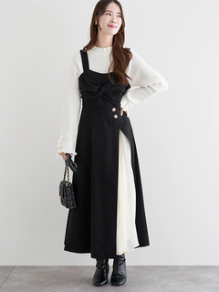 LUDIC PARK(ルディックパーク) |スエードツイストジャンパースカート